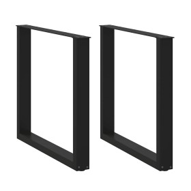 Patas para mesa de comedor en forma de U 2 uds acero