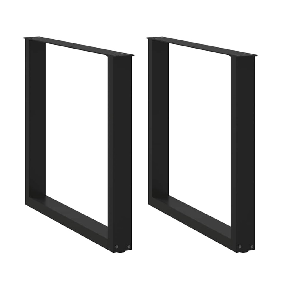 Patas para mesa de comedor en forma de U 2 uds acero