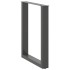 Patas mesa centro forma U 2uds antracita 70x(72-73)cm