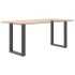Patas mesa centro forma U 2uds antracita 70x(72-73)cm