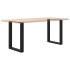 Patas para mesa centro forma U 2 uds acero negro 70x(72-73)