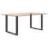 Patas mesa centro forma U 2uds antracita 80x(72-73)cm