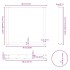Patas mesa centro forma U 2uds antracita 80x(72-73)cm