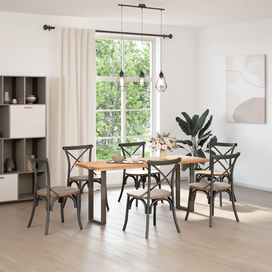 Patas para mesa de centro en forma de U 2 uds antracita