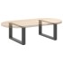 Patas de mesa centro forma U 2uds acero antracita 70x(30-31)