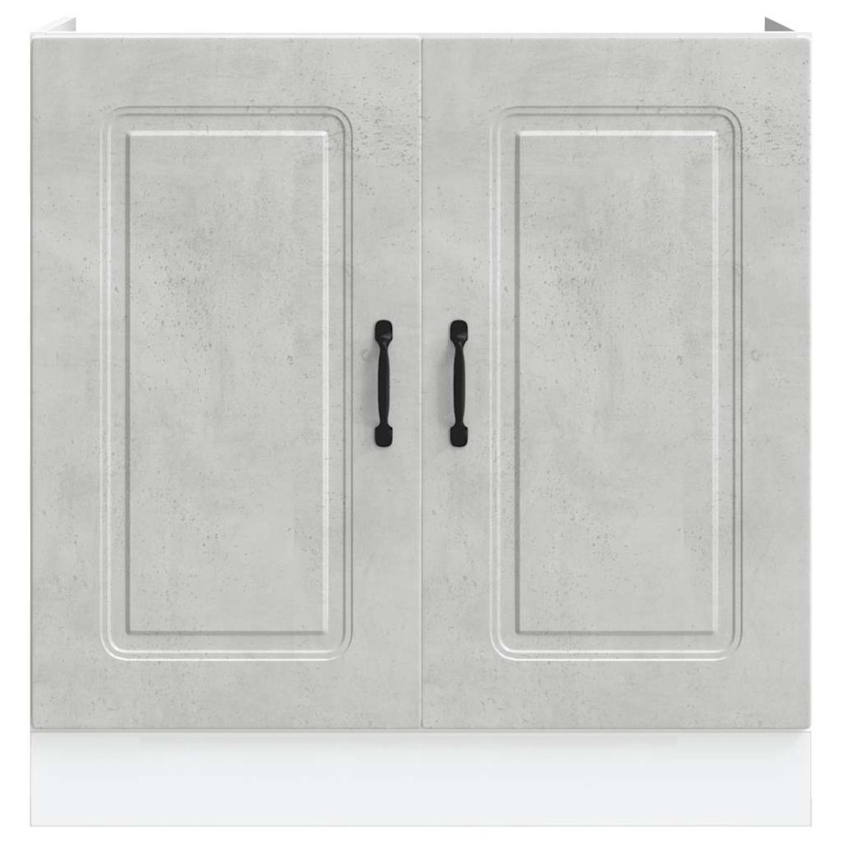 Mueble bajo para fregadero Kalmar gris hormigón 80x46x81,5