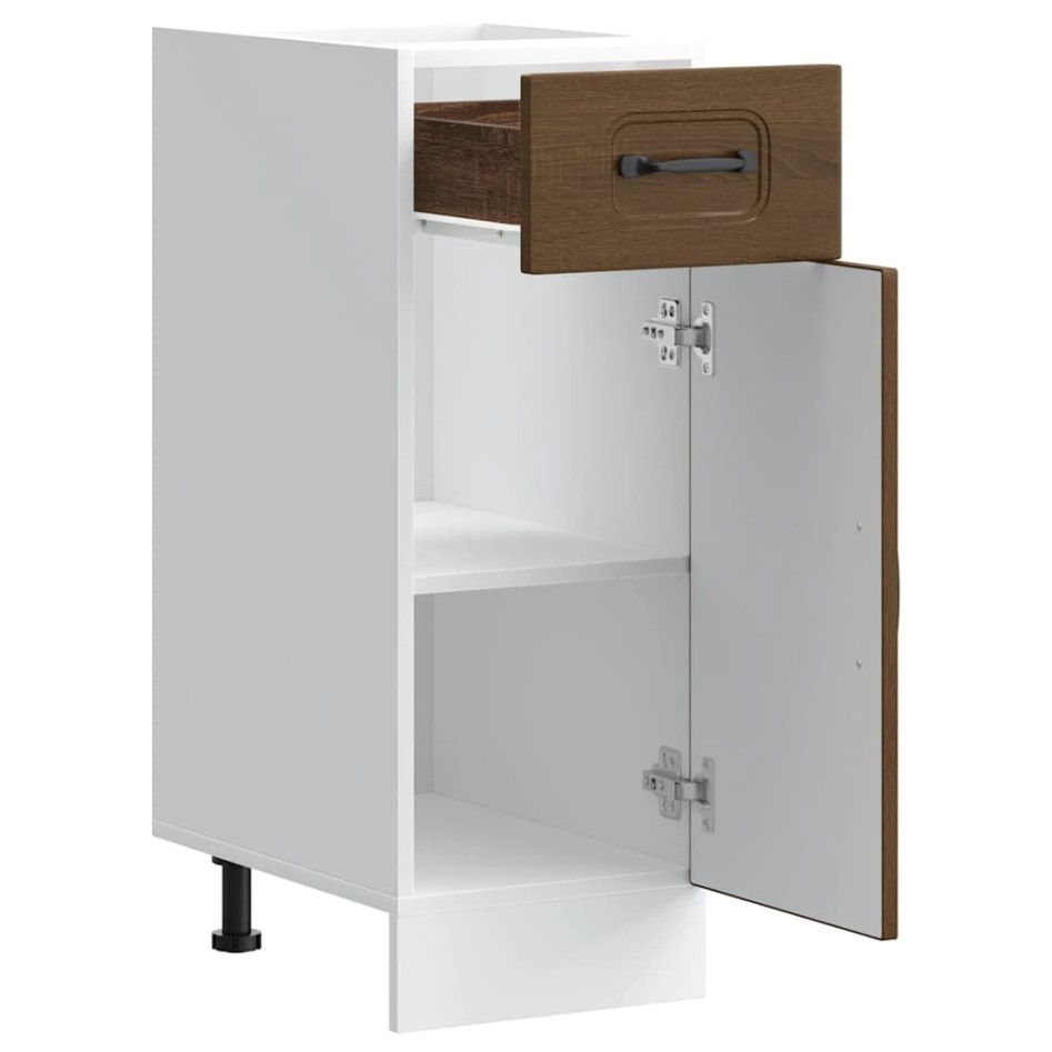 Mueble bajo de cocina Kalmar madera ingeniería de roble