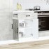Mueble bajo de cocina Kalmar madera de ingeniería gris