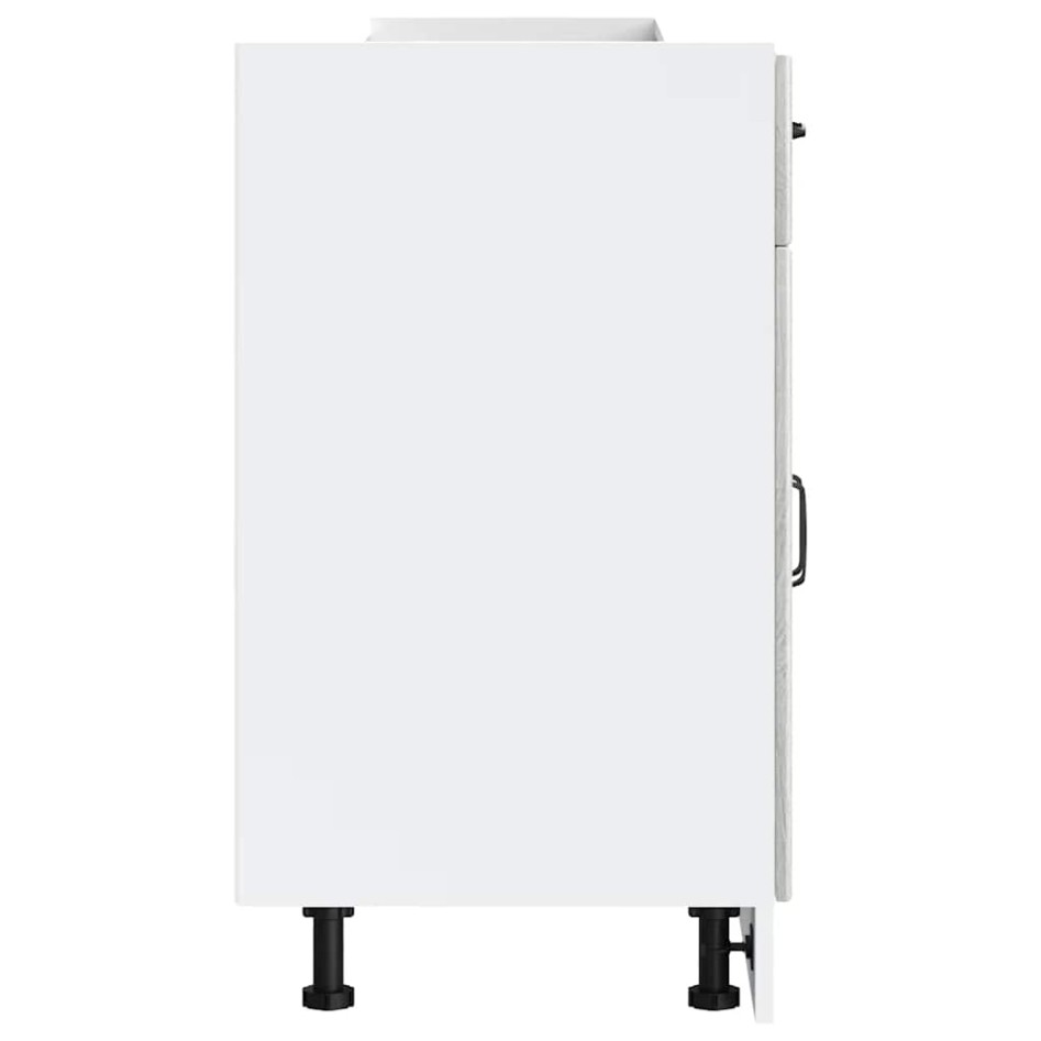 Mueble bajo de cocina Kalmar gris sonoma madera de