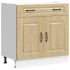 Mueble bajo de cocina Kalmar madera ingeniería de roble