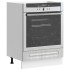 Mueble de horno Kalmar gris sonoma madera