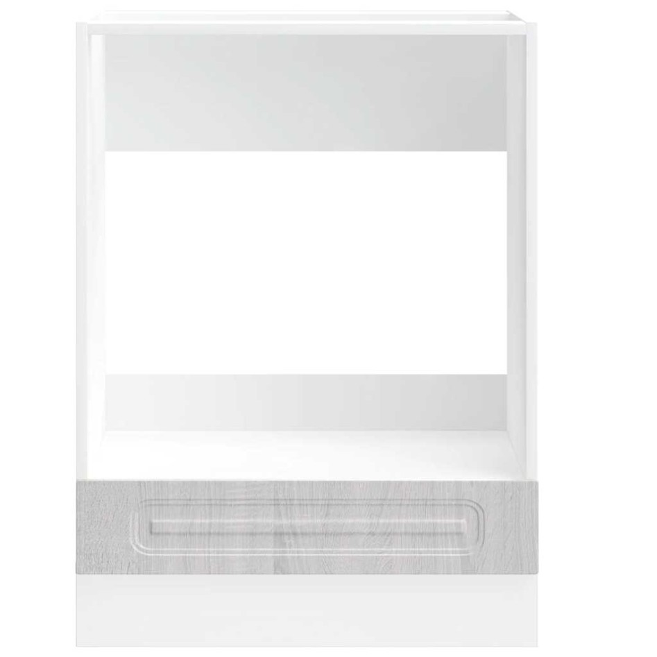 Mueble de horno Kalmar gris sonoma madera