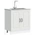 Mueble bajo para fregadero Kalmar blanco 80x46x81,5