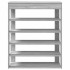 Mueble zapatero madera de ingeniería gris sonoma 80x30x98