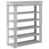 Mueble zapatero madera de ingeniería gris sonoma 80x30x98