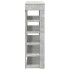 Mueble zapatero madera contrachapada gris hormigón 80x30x98