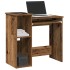 Escritorio estantes madera ingeniería envejecida 84x40x78