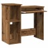 Escritorio estantes madera ingeniería envejecida 84x40x78