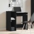 Escritorio con estantes contrachapada negro 84x40x78