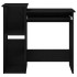 Escritorio con estantes contrachapada negro 84x40x78
