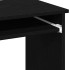 Escritorio con estantes contrachapada negro 84x40x78