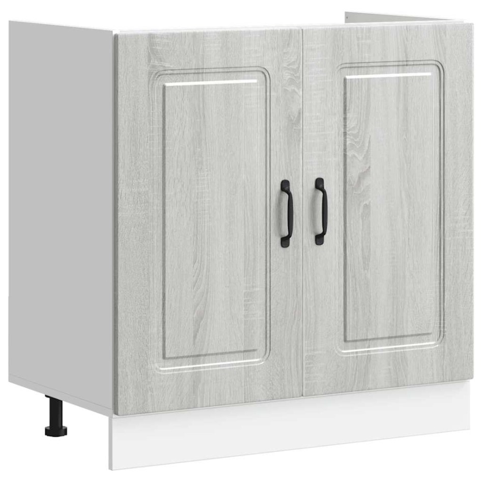 Mueble bajo para fregadero Kalmar gris sonoma 80x46x81,5