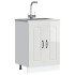 Mueble bajo para fregadero Kalmar blanco brillo 60x46x81,5