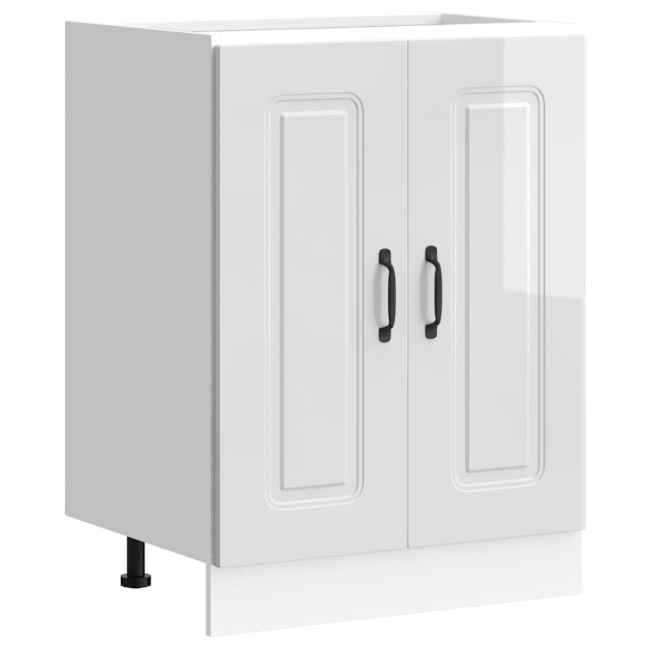 Mueble bajo para fregadero Kalmar blanco brillo 60x46x81,5