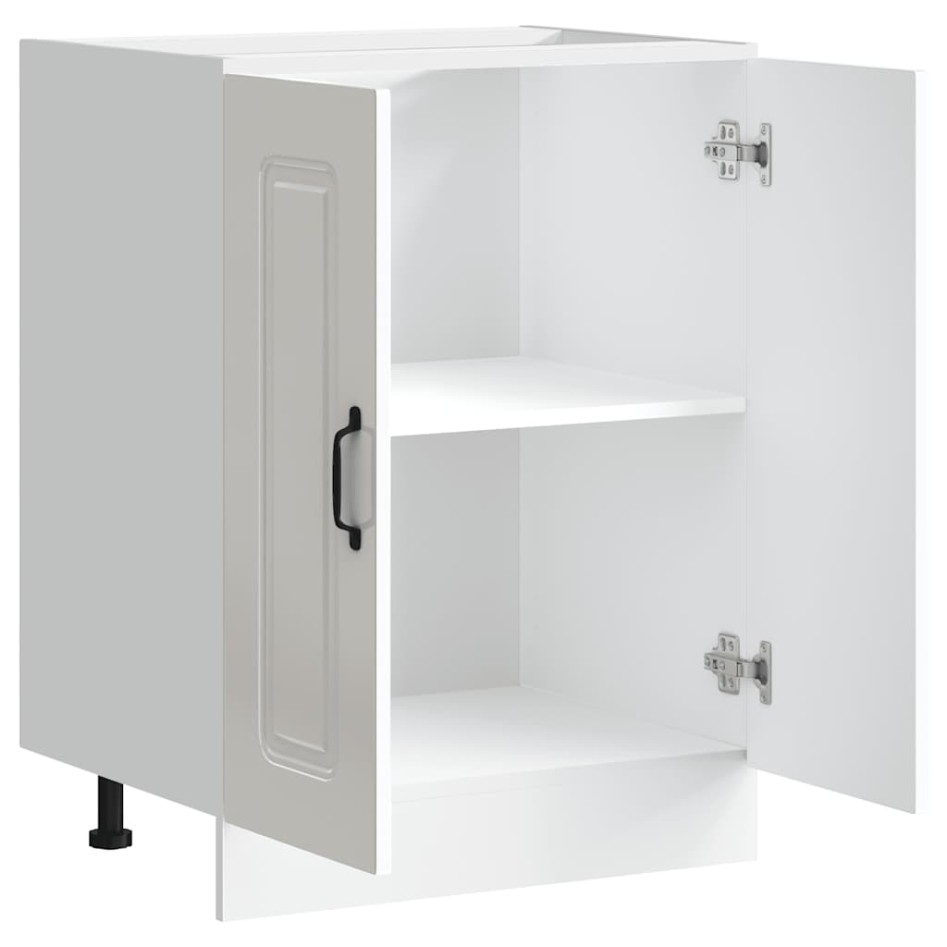 Mueble bajo para fregadero Kalmar blanco brillo 60x46x81,5