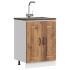 Mueble bajo para fregadero Kalmar madera vieja 60x46x81,5