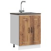 Mueble bajo para fregadero Kalmar madera vieja 60x46x81,5 cm
