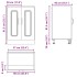 Mueble bajo para fregadero Kalmar madera vieja 60x46x81,5
