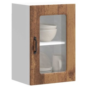Armario pared cocina puerta de cristal Kalmar madera