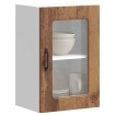 Armario pared cocina puerta de cristal Kalmar madera vieja