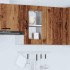 Armario pared cocina puerta de cristal Kalmar madera
