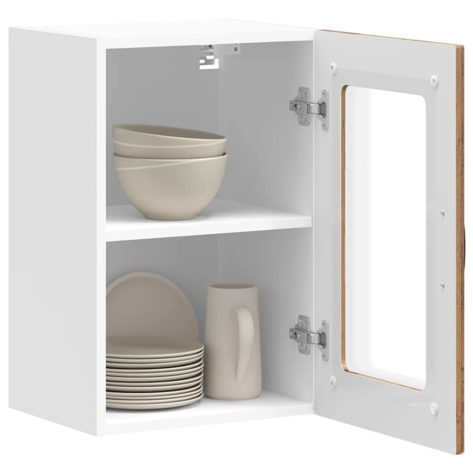 Armario pared cocina puerta de cristal Kalmar madera