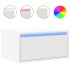 Mesita de noche de pared con luces LED