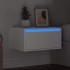 Mesita de noche de pared con luces LED