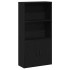 Estantería de madera de ingeniería roble negro 60x24x120