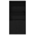 Estantería de madera de ingeniería roble negro 60x24x120