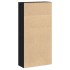 Estantería de madera de ingeniería roble negro 60x24x120