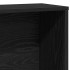 Estantería de madera de ingeniería roble negro 60x24x120