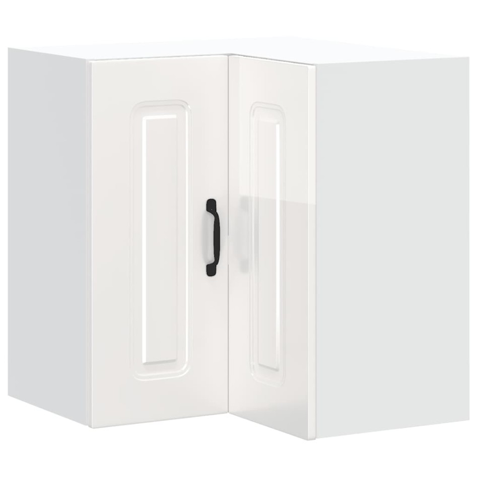 Armario de cocina de esquina pared Kalmar blanca de alto