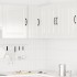 Armario de cocina de esquina pared Kalmar blanca de alto