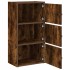 Estantería madera de ingeniería roble ahumado 40x24x77