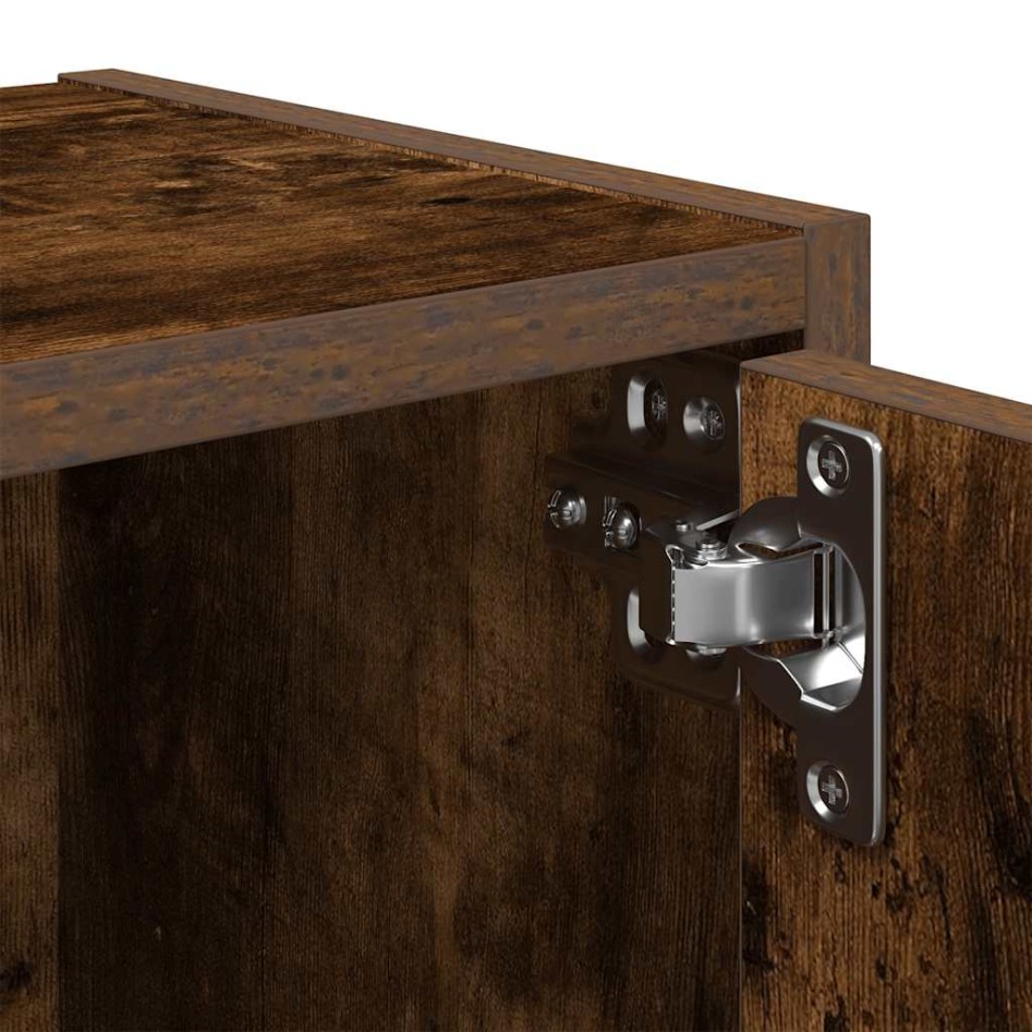 Estantería madera de ingeniería roble ahumado 40x24x77