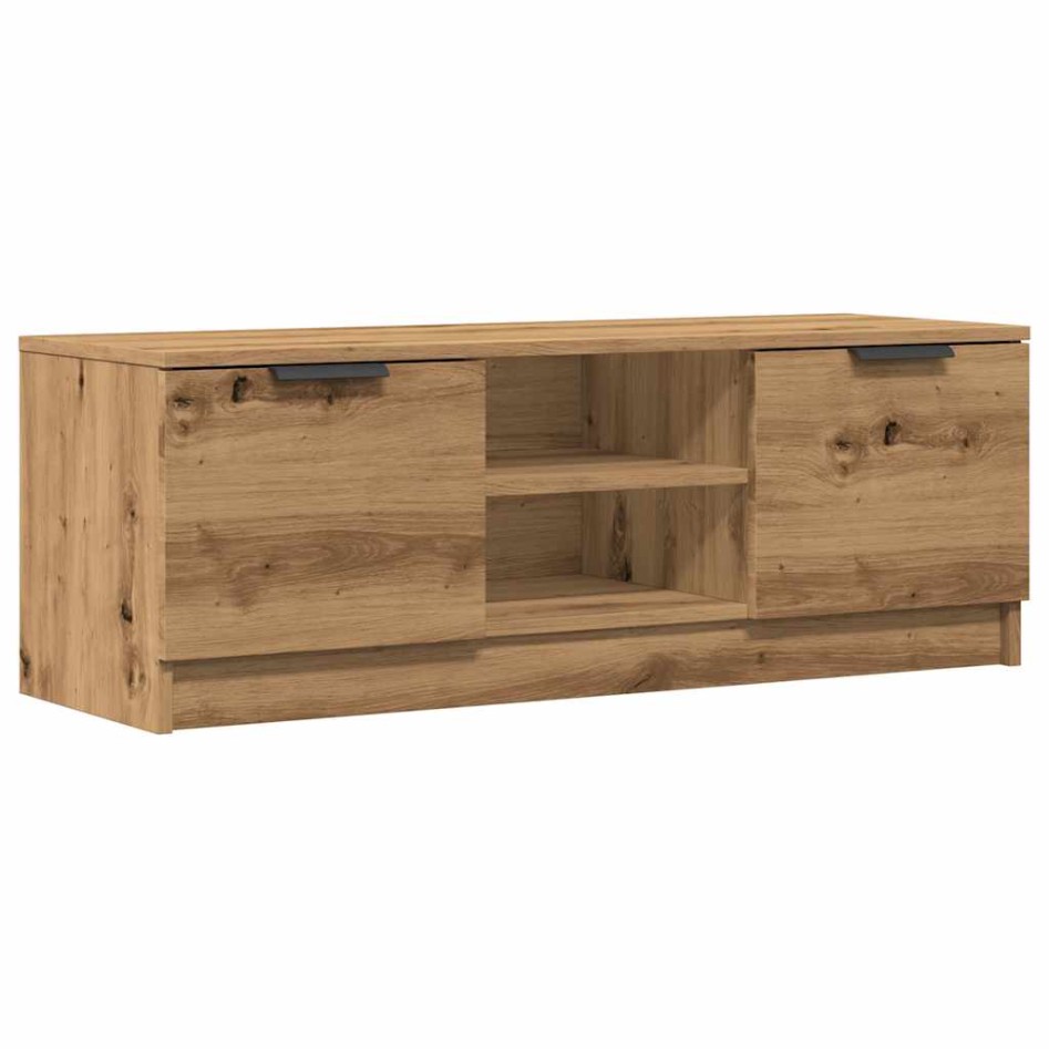 Mueble de TV madera contrachapada artisan roble 102x35x36,5