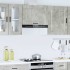 Armario de pared cocina Porto madera ingeniería gris