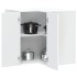 Mueble de cocina esquina pared Porto madera ingeniería