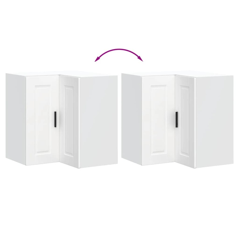 Mueble de cocina esquina pared Porto madera ingeniería